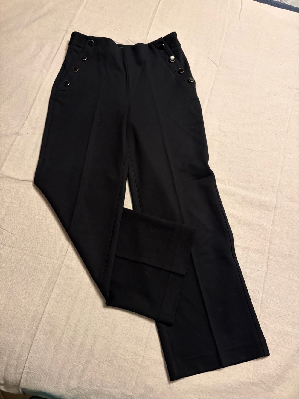 Talbots 6P High-Waist Black Women’s Tailored Pants